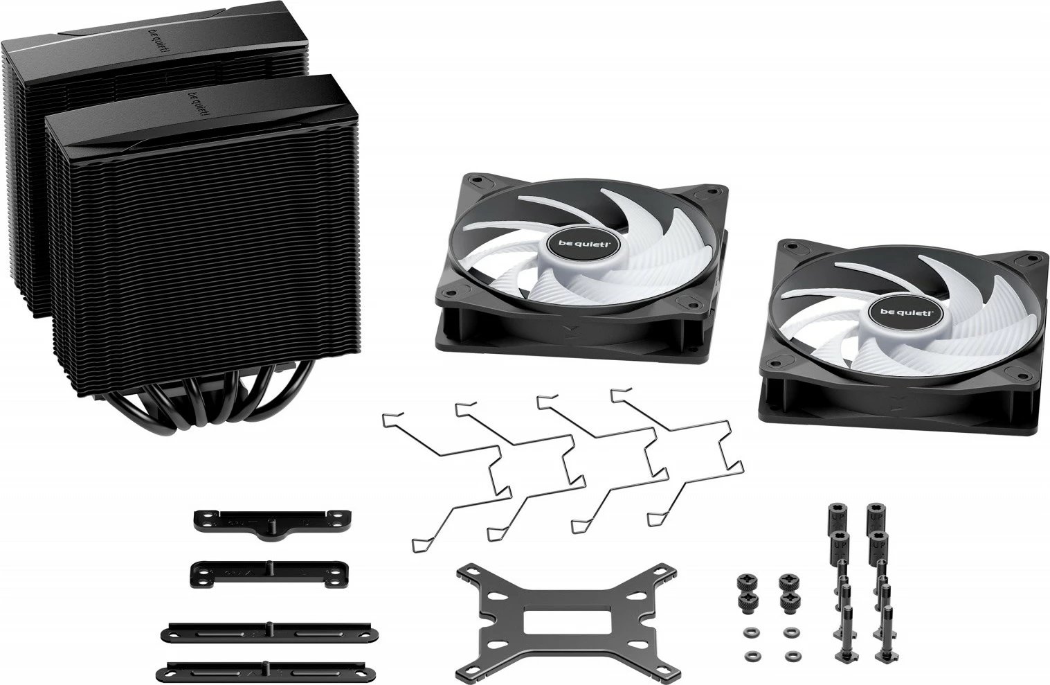 Kasë ftohëse procesori Be quiet! Pure Rock 3 PRO LX BK043, 2 ventilatorë 12cm, ARGB, e zezë