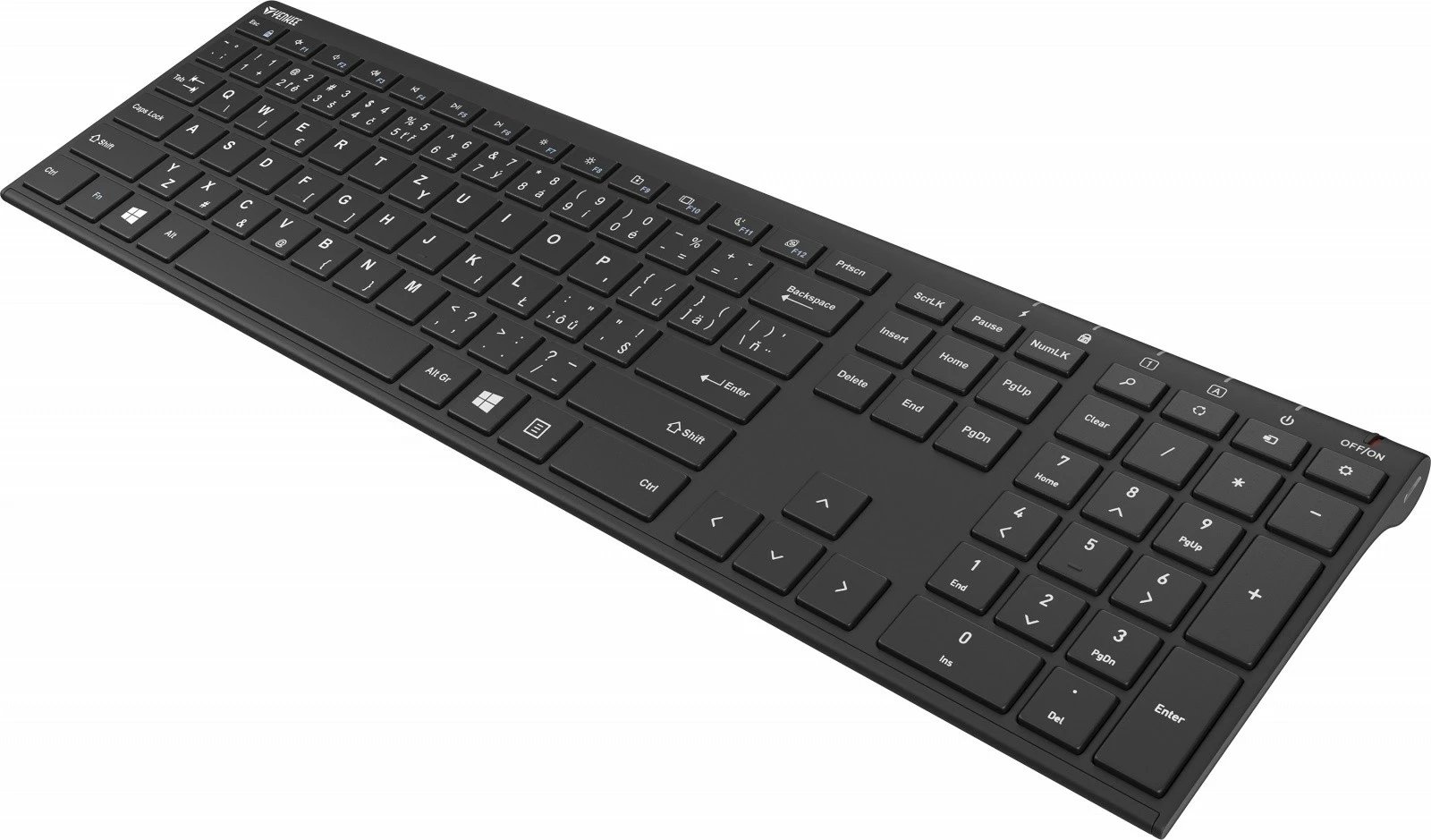 Tastierë wireless YENKEE YKB 2000 CSBK, e zezë