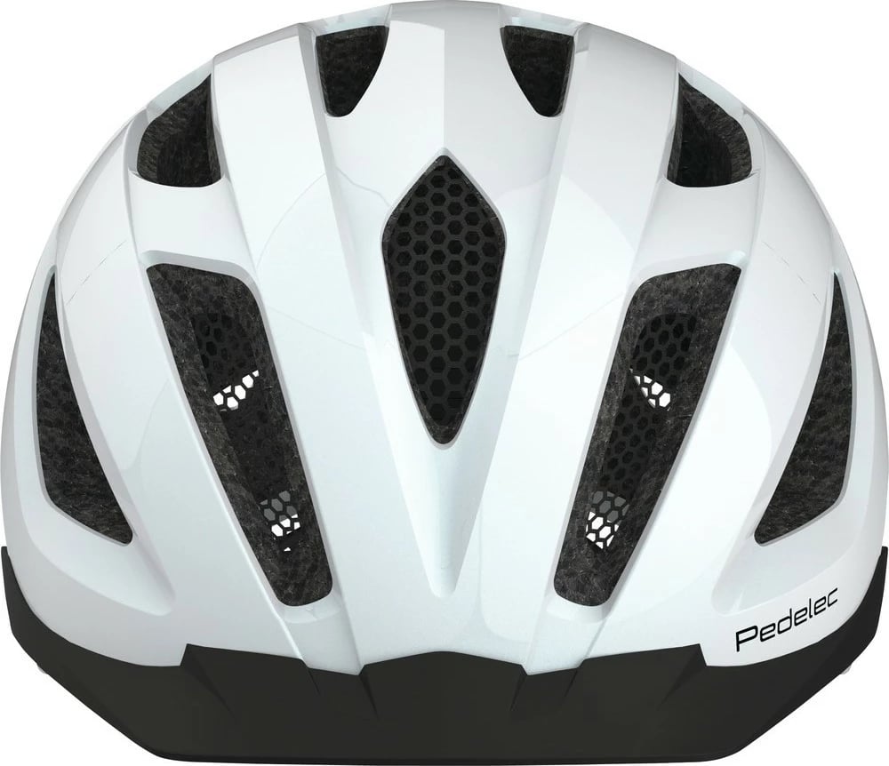 Helmetë biçiklete ABUS Pedelec 1.1, bardhë, LED