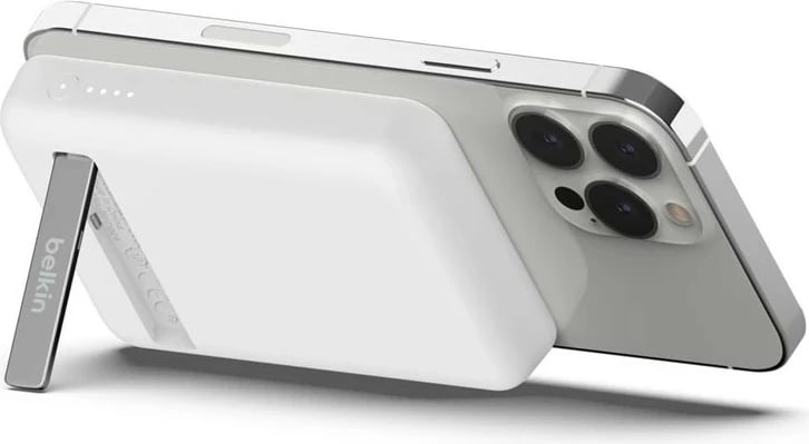 Power bank Belkin BoostCharge 5000 mAh, Wireless, Bardhë