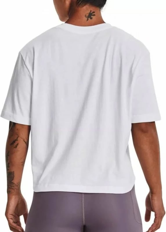 Maicë Under Armour për femra, e bardhë