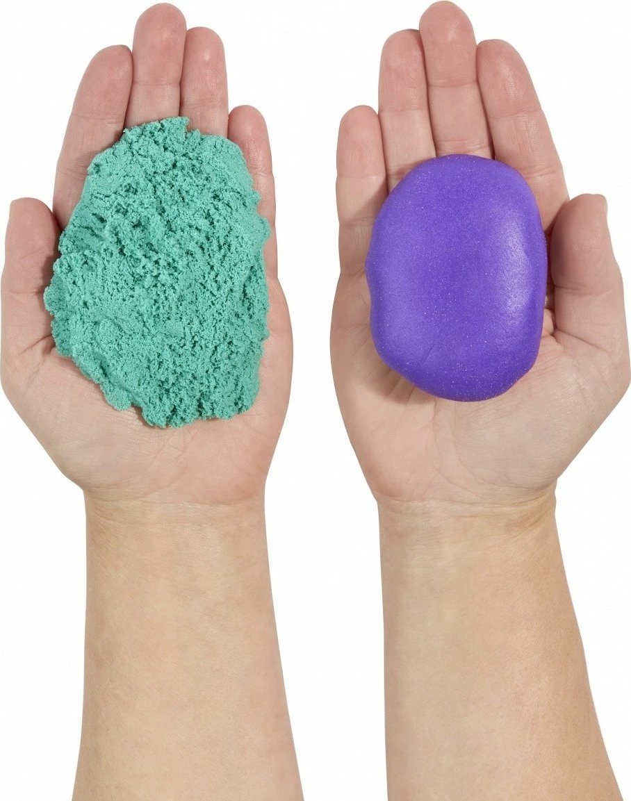 Set lodrash krijuese MGA Wonder Factory Never Dry, brumë & rërë kinetike, vjollcë/turkuaz