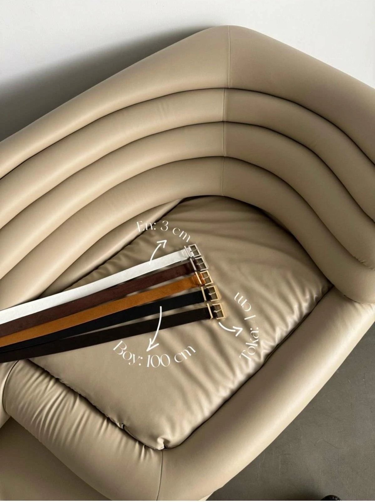 Rrip Jumeon, ngjyrë tan dhe ari, KPEGMSA35043, 100cm