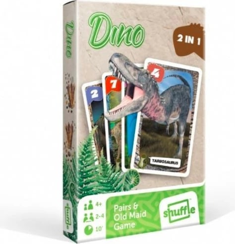 Lojë letra Cartamundi Peter and Memo Dinosaur Game, për fëmijë, 2 në 1
