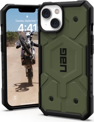 Mbështjellës UAG Pathfinder MagSafe për iPhone 14 Plus, i gjelbër
