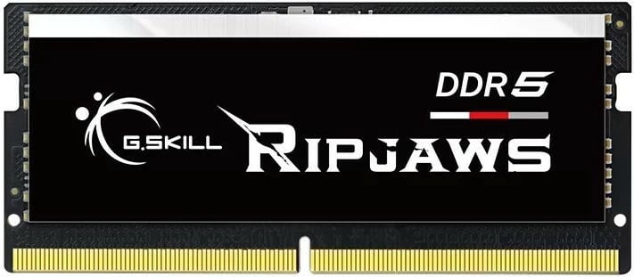 RAM Memorje G.SKILL Ripjaws, 16GB, DDR5, 4800MHz, CL34, SODIMM, për laptop, e zezë