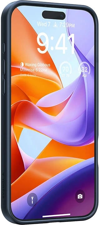 Mbështjellës Torras Ostand Pro për iPhone 16 Pro Max, i zi