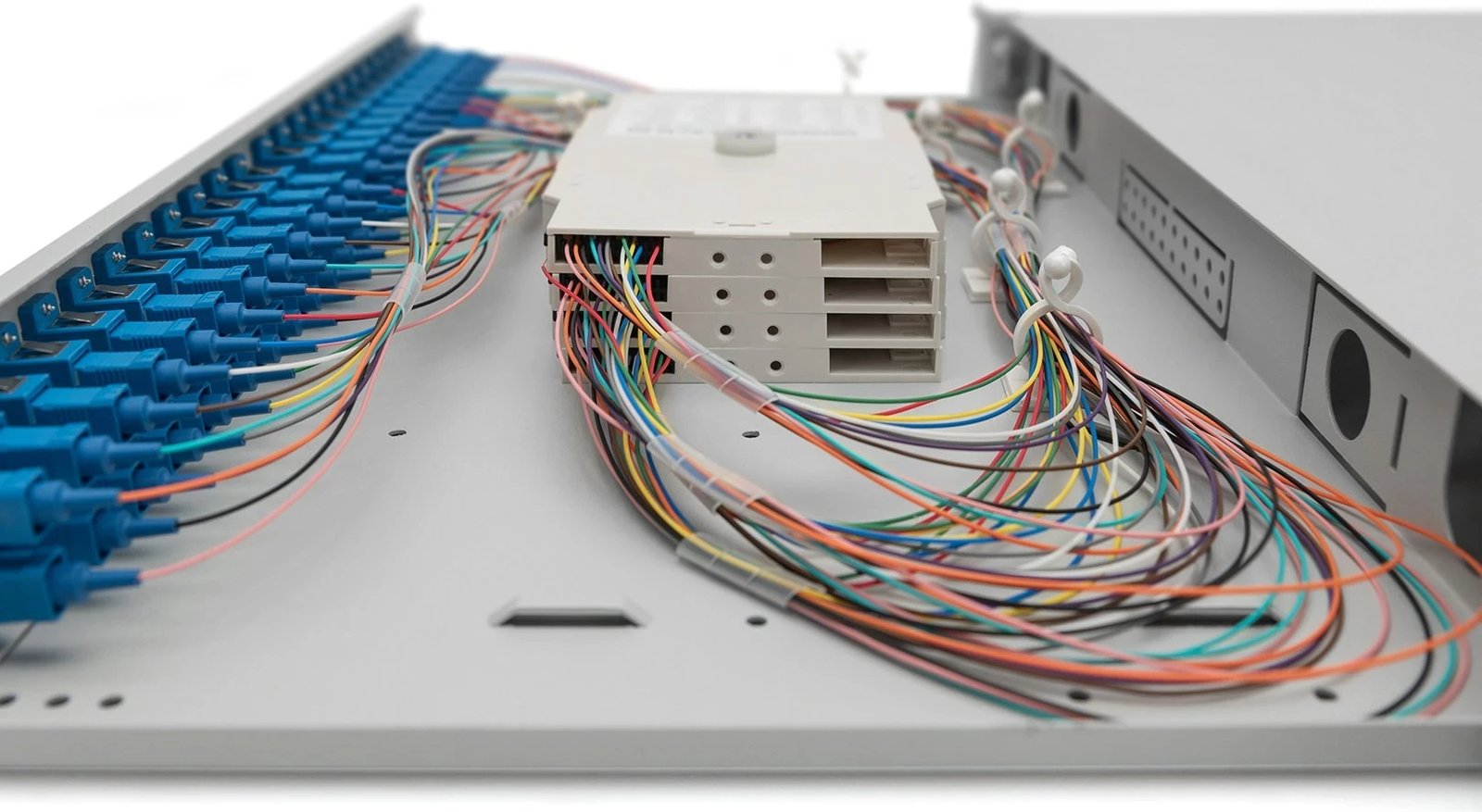 Kutia për fibra optike Digitus, SC, OS2, Gri