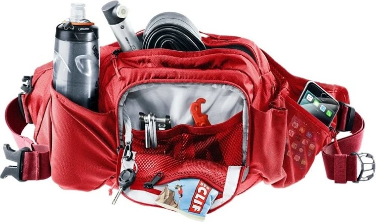 Çantë beli Deuter Pulse 5L, e kuqe