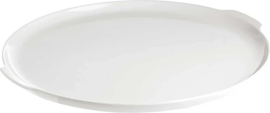 Pjatë tortash LA PORCELLANA BIANCA Arezzo me doreza, 32.5 cm, Bardhë