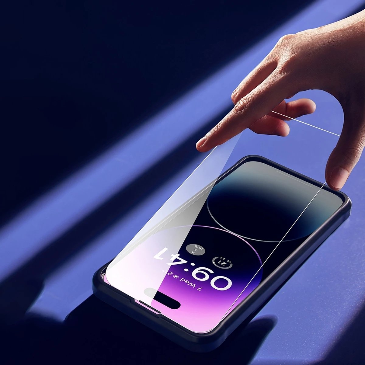 Mbrojtës ekrani xham i temperuar Baseus për iPhone 14 Pro, 2 copë, Transparent