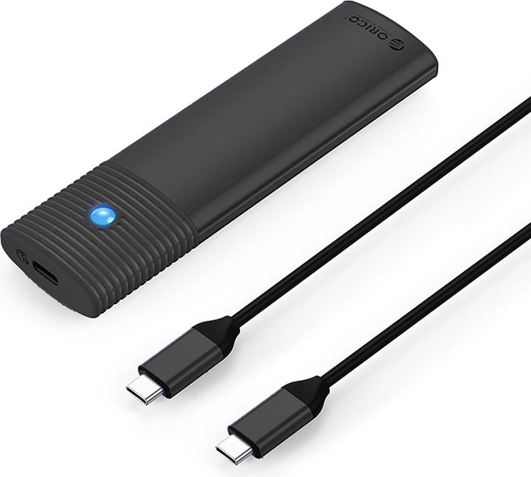 Kasë Orico PWM2 për SSD M.2 NGFF SATA, USB-C 5Gb/s, e zezë