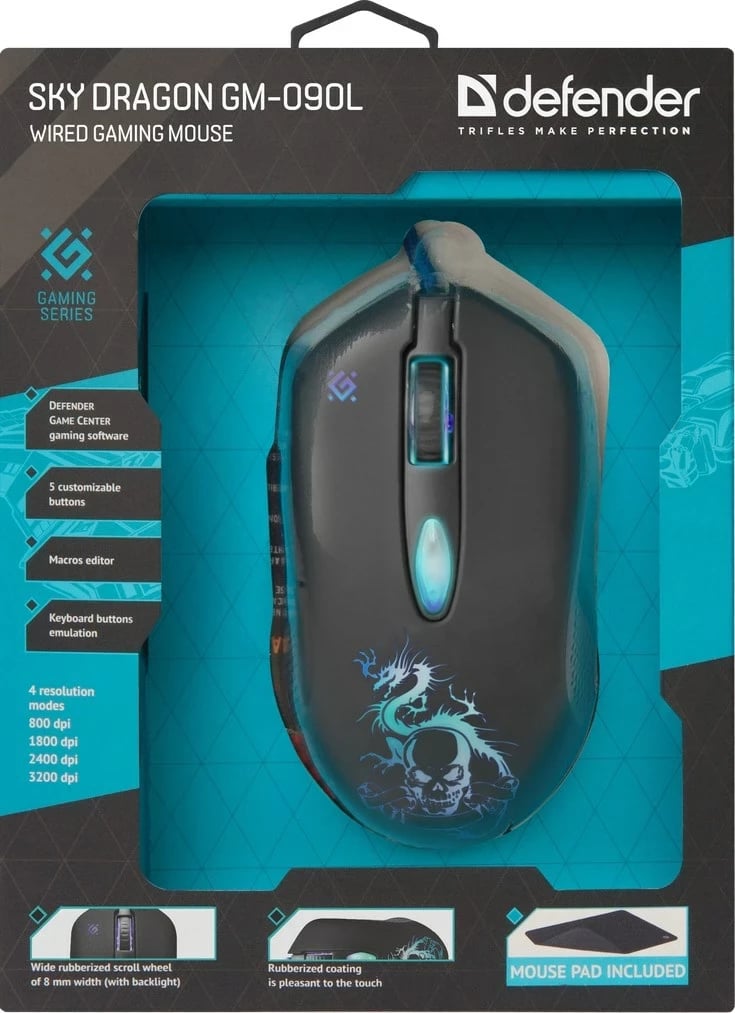 Maus Defender GM-090L, 3200 DPI, i zi