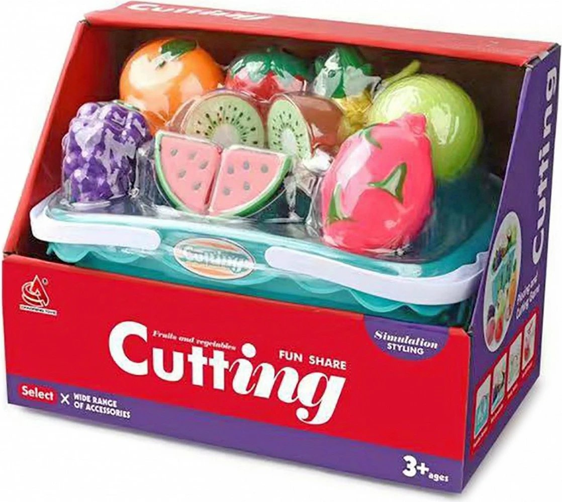 Set lodrash Artyk, 170508, shportë me fruta plastike për prerje, shumëngjyrëshe
