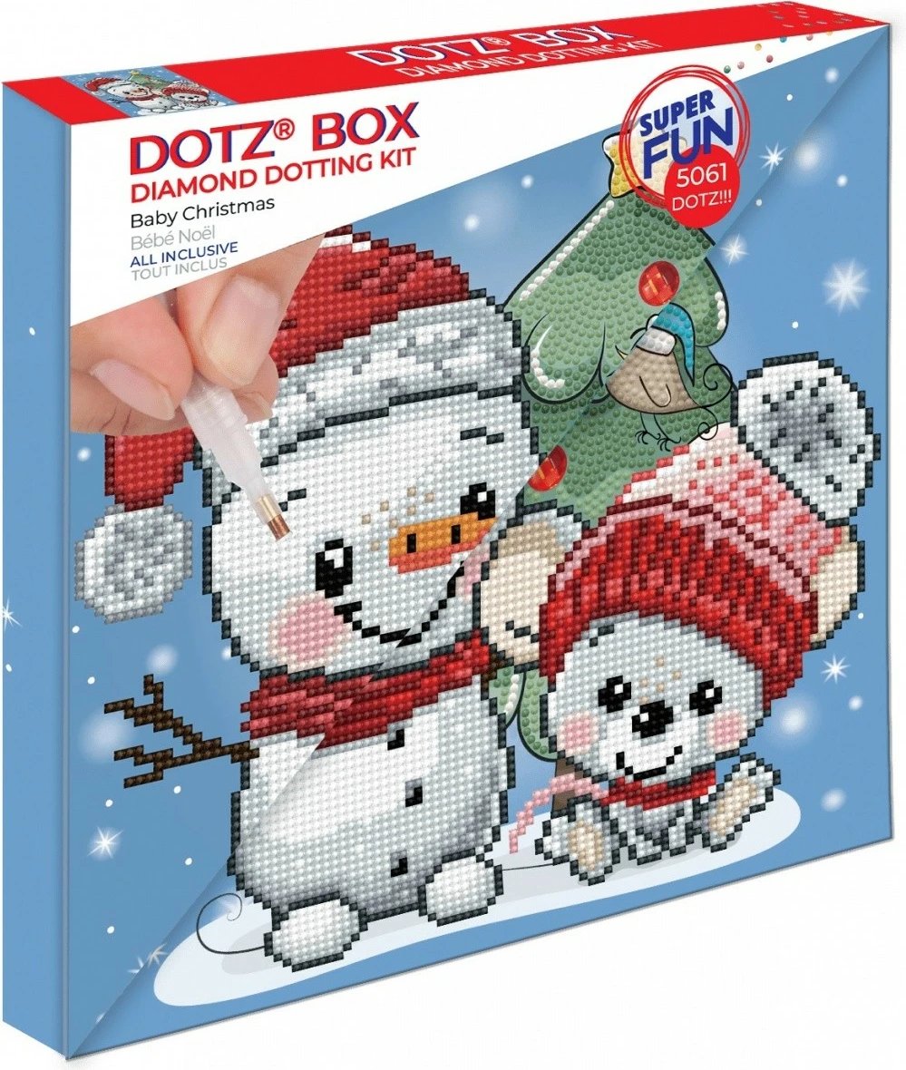 Set mozaiku Diamond Dotz Dante Baby Jesus Christmas, shumëngjyrësh