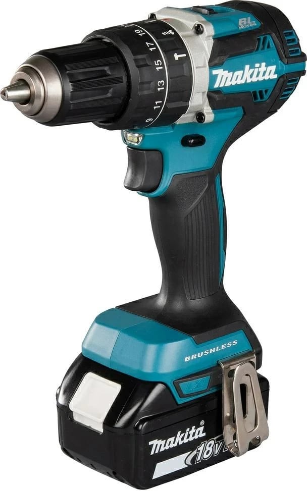 Makita DHP484RTJ makinë shpimi pa çelës, 1.8 kg, Zi, Blu