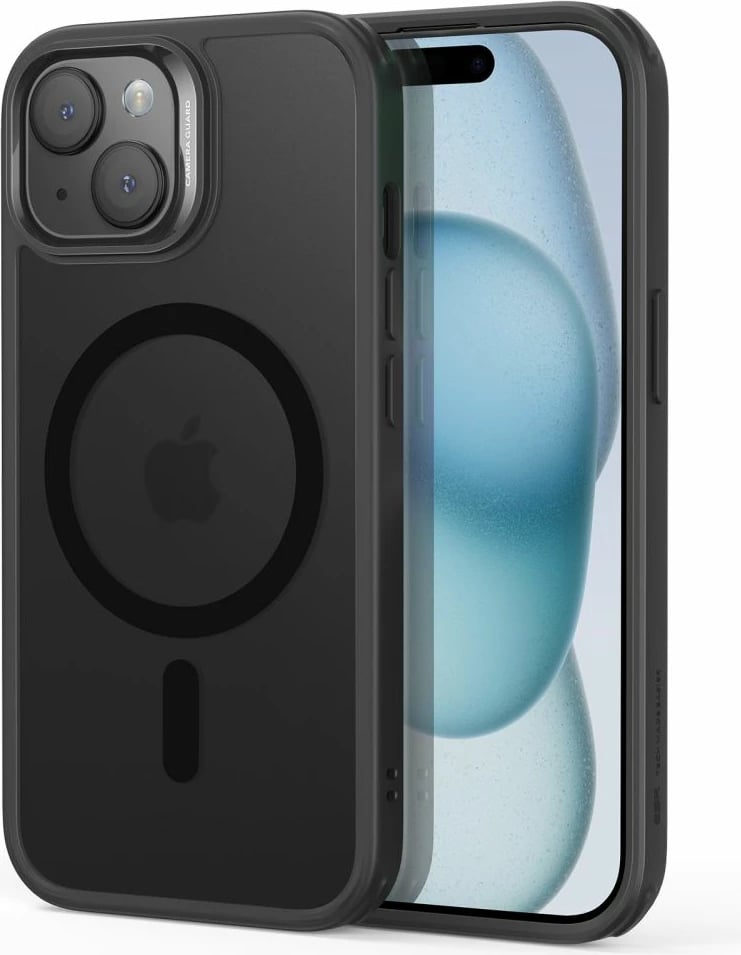Mbështjellës ESR Classic Hybrid HaloLock për iPhone 15, MagSafe, i zi mat