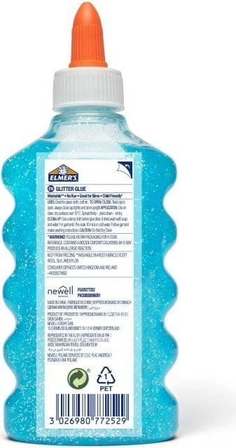 Ngjitës me shkëlqim Elmer's, 177ml, kaltër