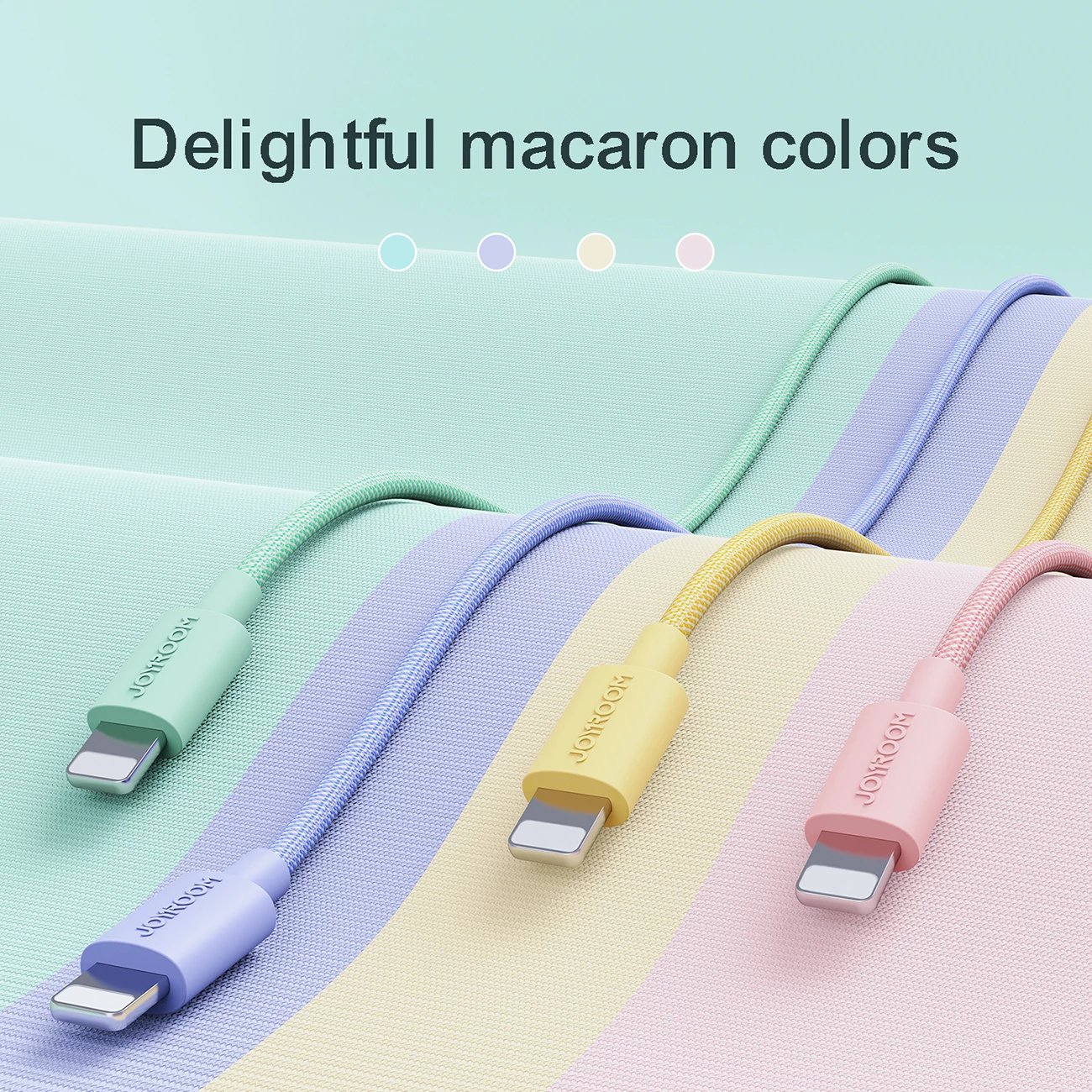 Kabllo Joyroom S-2030M13, Lightning/USB-A, 2m, 2.4A, rozë