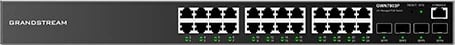 Switch Grandstream GWN 7803, 24GE, 4SFP, i menaxhueshëm, i zi