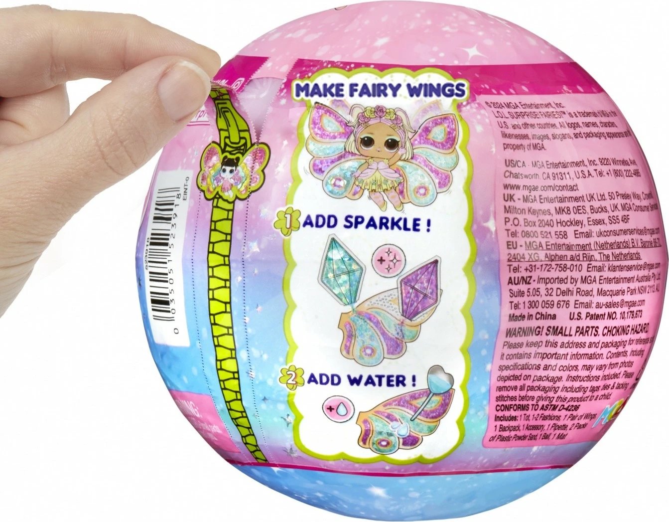 Set lodrash L.O.L. Surprise Fairy, MGA, 12 copë, shumëngjyrëshe