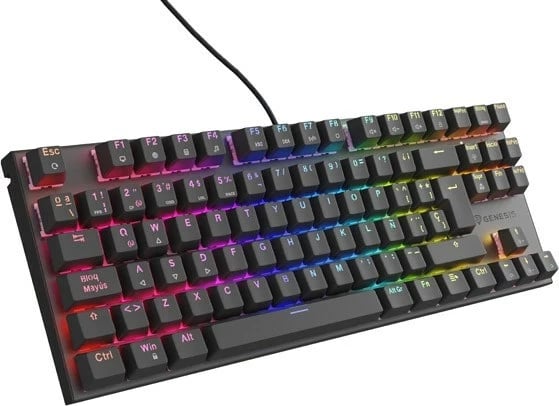 Tastierë gaming GENESIS Thor 303 TKL, RGB, mekanike, silent switch, e zezë
