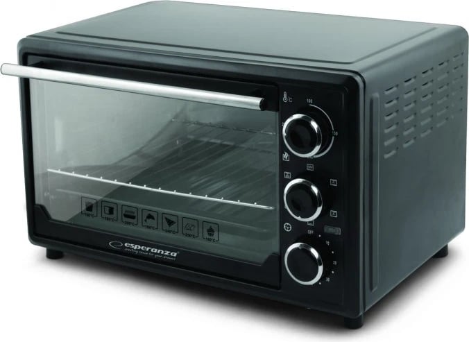 Mini furrë Esperanza EKO006, 25 L, 1600 W, e zezë