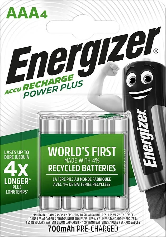 Bateri  ENERGIZER Accu Recharge Power Plus 700 mAh, 4 copë