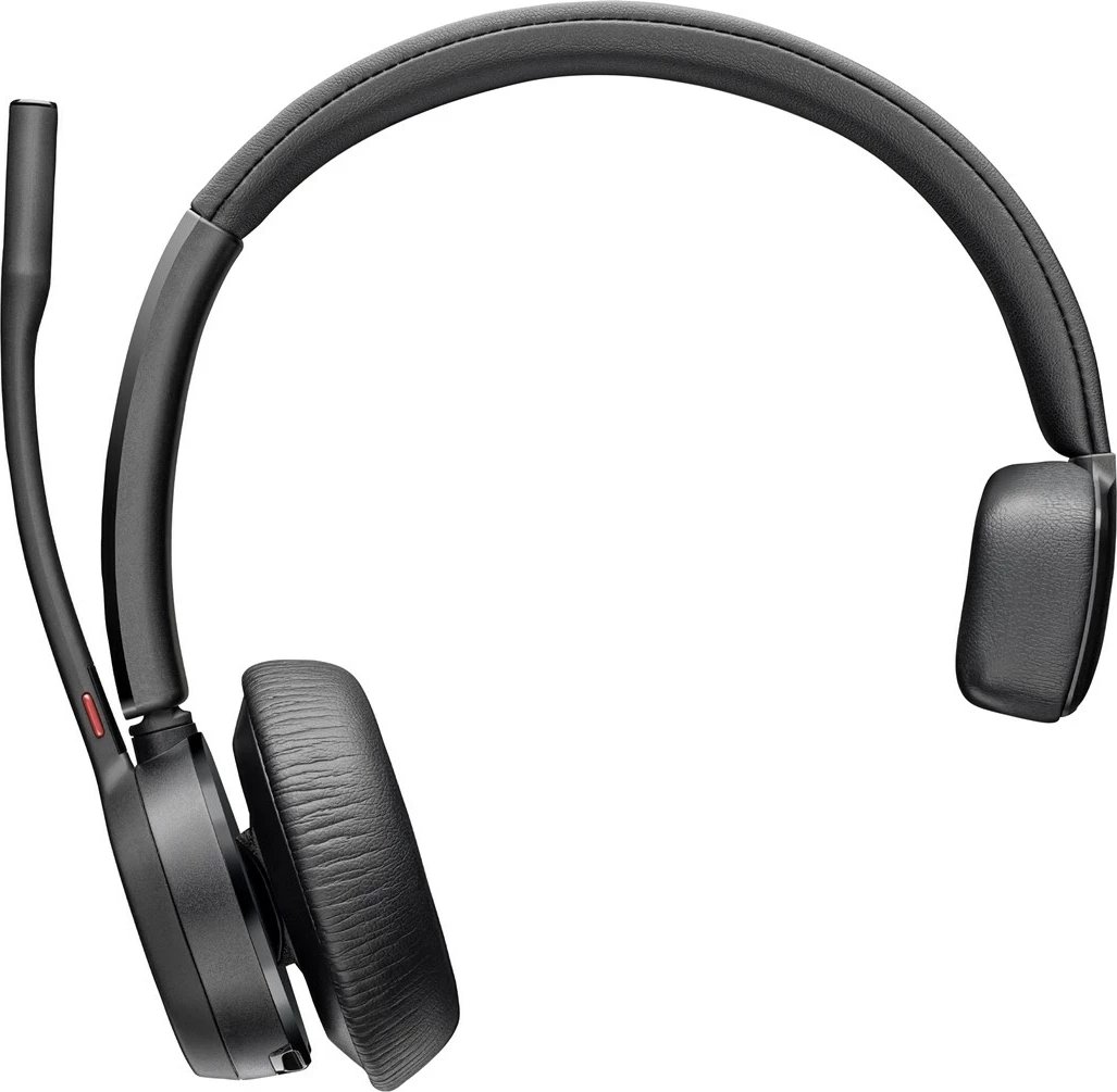 Kufje Poly Voyager 4310-M UC me Bluetooth, USB-A në USB-C, BT700 dongle, E zezë