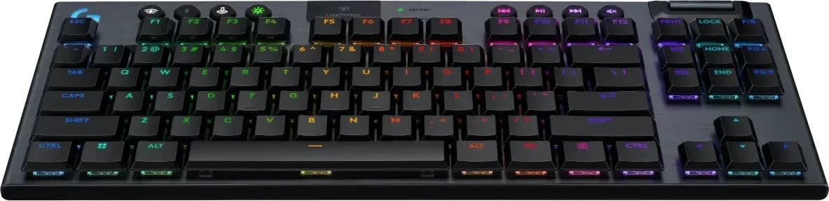 Tastierë Logitech G915 X TKL, RGB, wireless, e zezë