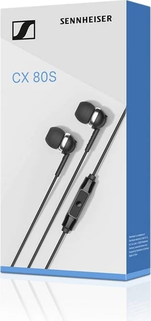 Kufje Sennheiser 508896 in-ear, me mikrofon, 3.5 mm, të zeza