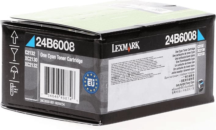 Toner, Lexmark, 24B6008, rendiment 3000 faqe, standard, cian