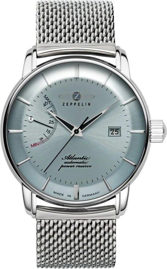 Orë automatike Zeppelin Atlantic 8462M6, 41 mm, Argjendtë