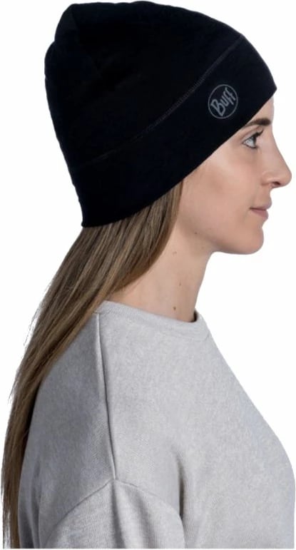 Kapelë Buff Merino Lightweight për të dyja gjinitë, e zezë