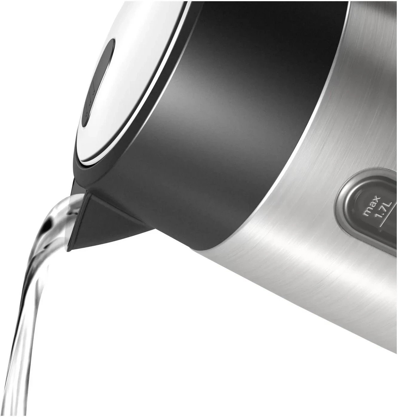 Çajnik Bosch DesignLine TWK4P440, 1.7 litra, 2400W, ngjyrë argjendi