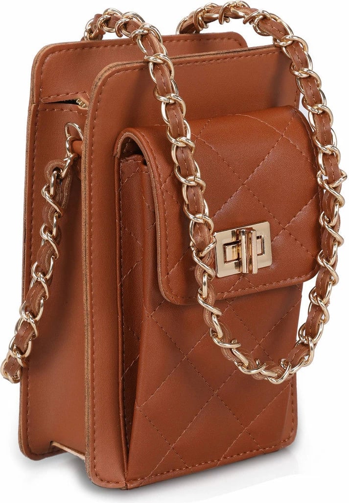 Çantë crossbody ngjyrë tan Lucky Bees, 305