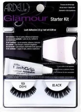 Set për qerpikë artificialë Ardell Glamour Lashes 101 Demi unisex black set 3 pjesë