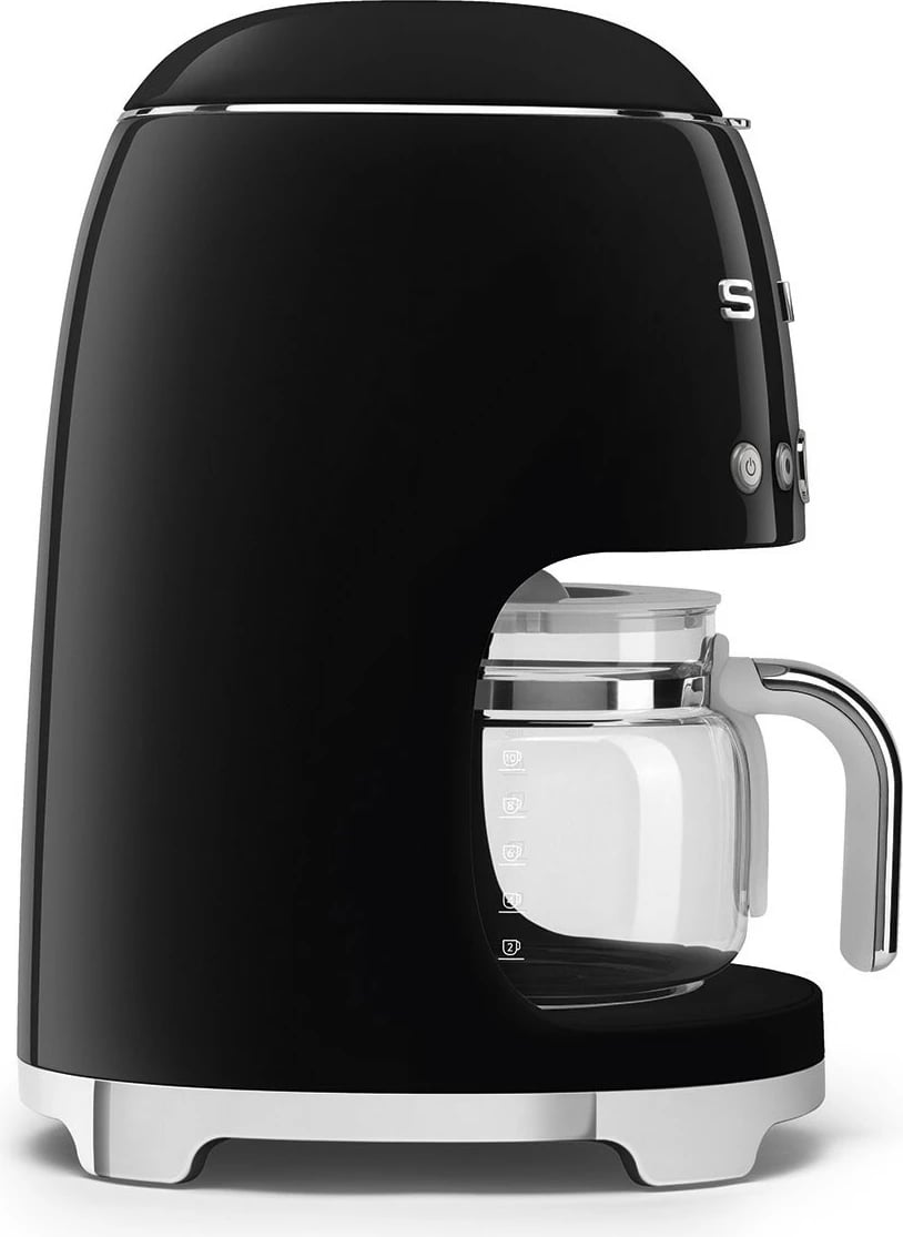 Aparat kafe SMEG DCF02BLEU, 10 filxhanë, manual, i zi