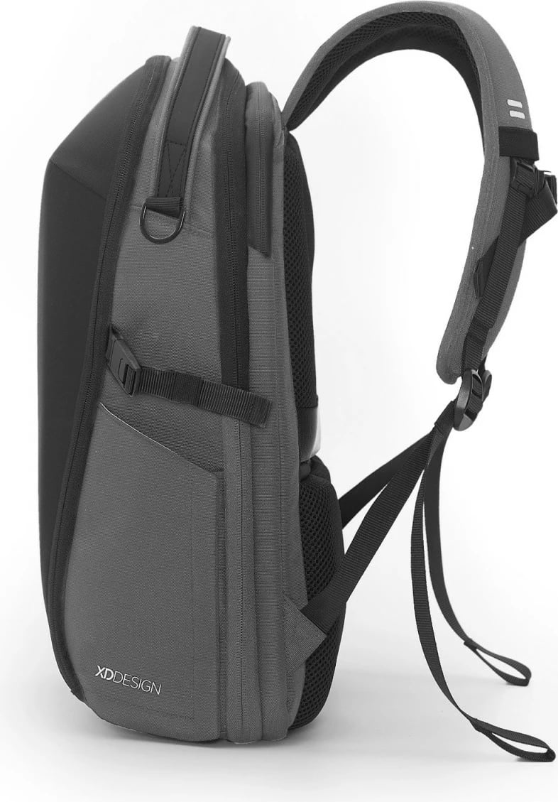 Shpinore XD DESIGN Bizz P705.932 18–25L për laptop 16'' gri