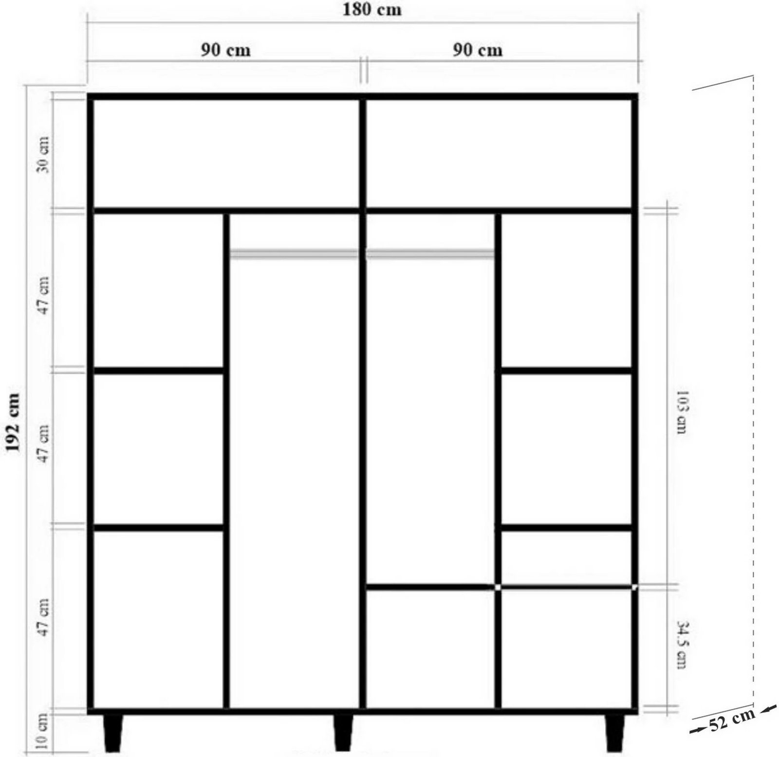 Dollap Sonomo, Loni 4 -905, Skye Decor
