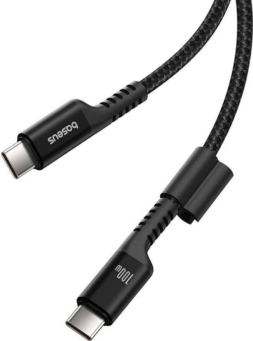 Kabllo Baseus Fish-Eye USB C në USB C, 1 m, 100 W, E zezë
