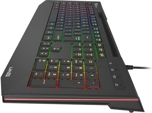 Tastierë gaming Natec Genesis Lith 400 RGB, me ndriçim, me kabllo, e zezë