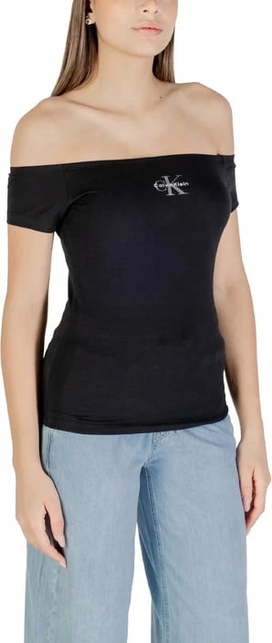 Top femra Calvin Klein Jeans, e zezë