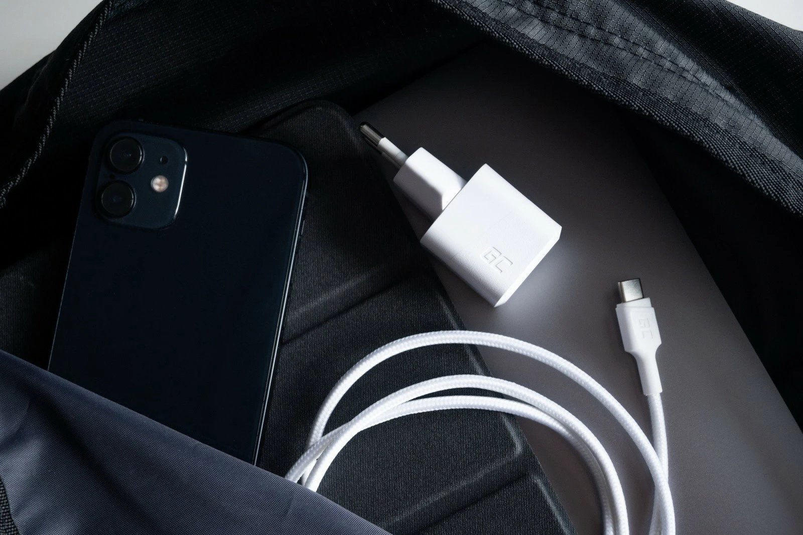 Karikues muri Green Cell PowerGaN 33W, USB-C, i bardhë