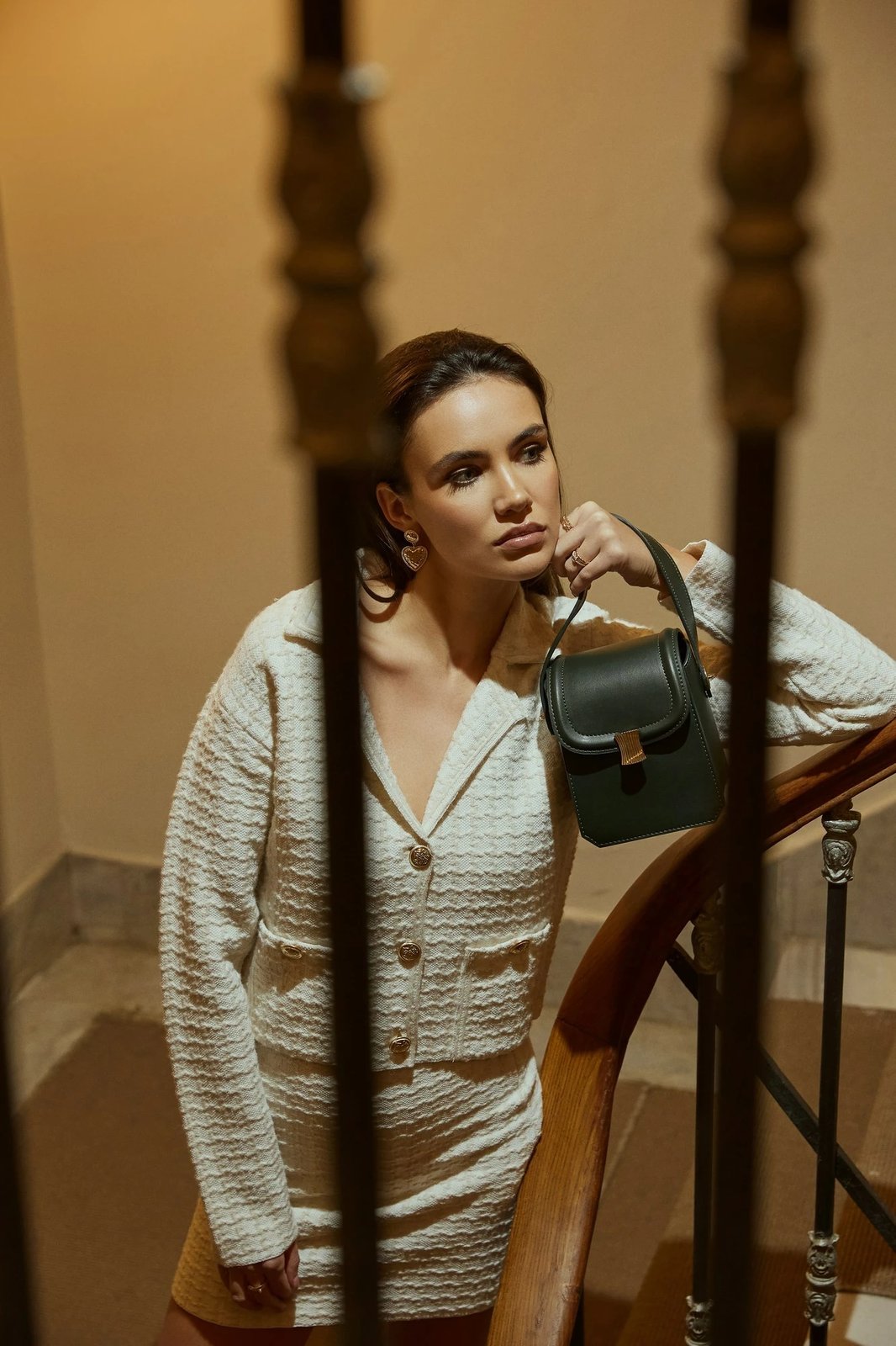 Çantë crossbody, ngjyrë e gjelbër e errët, Vince Camuto, Lagoon