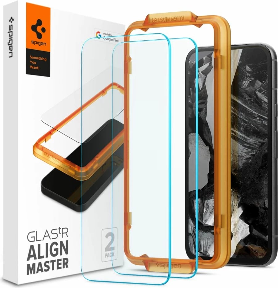 Mbrojtës ekrani xham i temperuar Spigen Glas.tR AlignMaster për Google Pixel 8A, 2 copë