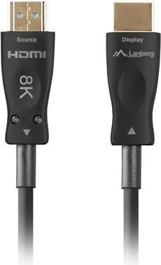 Kabllo HDMI optik Lanberg CA-HDMI-30FB-0400-BK, 40m, 8K, E zezë