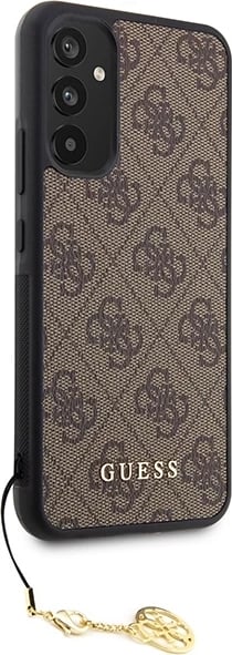 Mbështjellës Guess 4G Charms për Samsung Galaxy A34 5G, kafe
