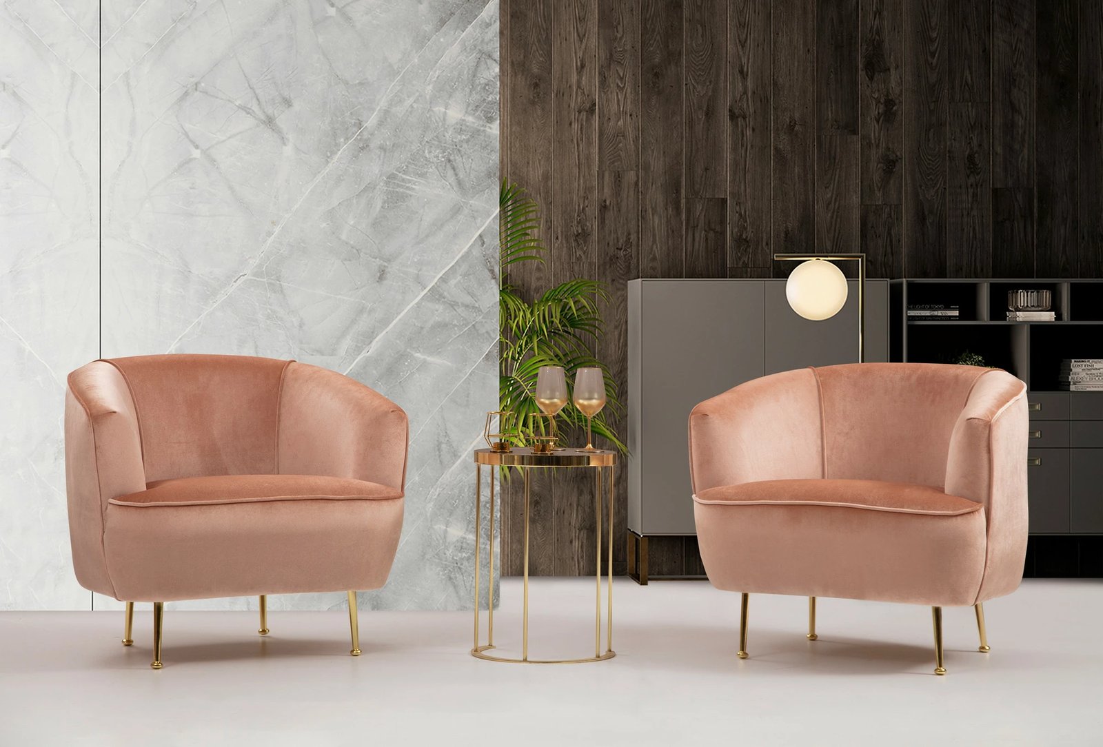 Karrige krahu rozë, Atelier del Sofa, Piccoli (Bony)