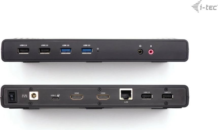 Docking station i-tec USB 3.0/USB-C/Thunderbolt, Dual Display, Power Delivery 100W, i zi